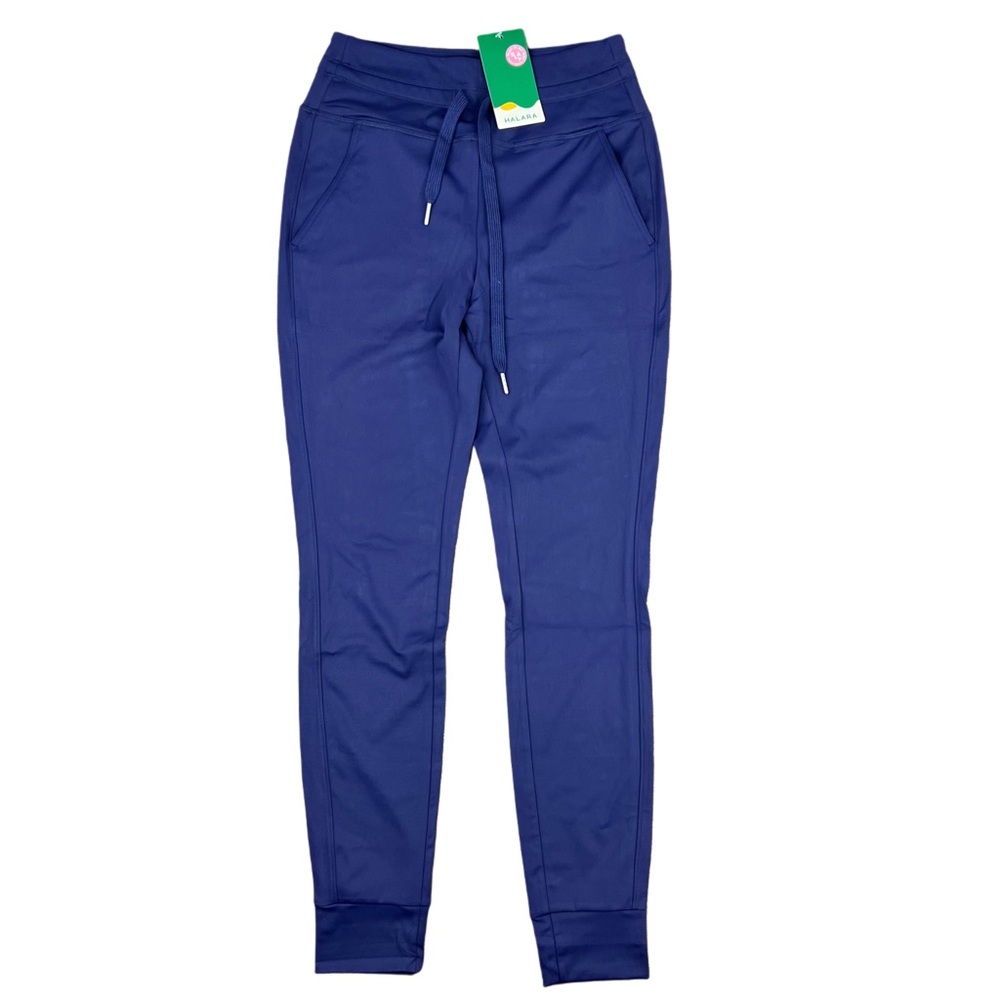 NWT Halara Size Small SoftlyZero Plush High Waisted Joggers Pants Blue Athletic - Picture 2 of 7
